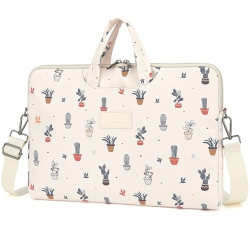 DACHEE Laptop Shoulder Bag for 15 Inch/15.6 Inch Macbook Pro (Potted plant(07), 15 inch/15.6 inch)