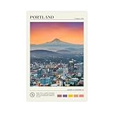 Portland Foto, Leinwand, Poster, Schlafzimmer, Dekoration, 