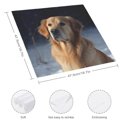 Servilletas de tela Golden Retriever 2 piezas miniatura 2