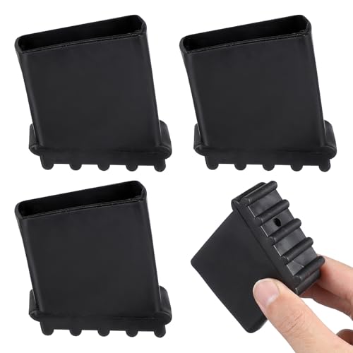 HAKIDZEL Lot De 4 Embouts De Pied D’escabeau Antidérapants En Caoutchouc Écologique, Protection Renforcée, Isolation Phonique, Compatibles Échelles Pliantes, Usage Sécurité Travaux Maison
