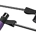 Artoflifer Exercise Resistance Band Yoga Pilates Bar Kit Portable Pilates Stick Muscle Toning Bar Home Gym Pilates with Foot Loop for Total Body Workout (Purple)