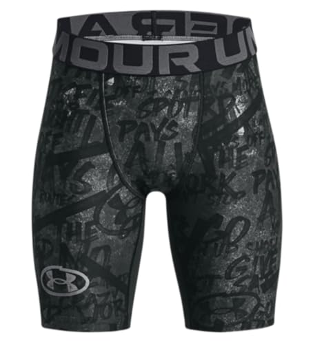 Under Armour Bermuda masculina Alter Ego HeatGear de 12,7 cm, Preto/cinza 001, GG