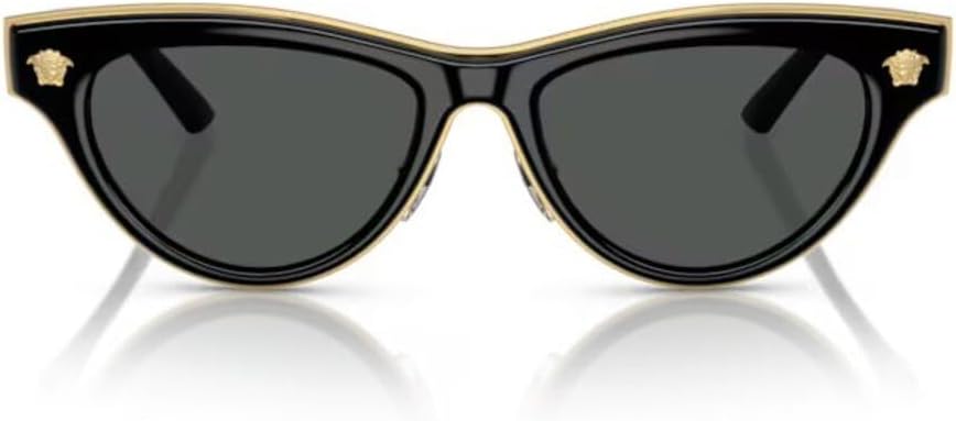 Versace Woman Sunglasses Black Frame, Dark Grey Lenses, 52MM