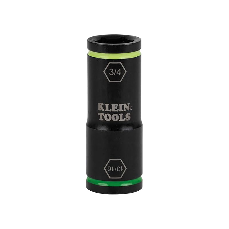 Soquete de Impacto Reversível KLEIN TOOLS 66074, 19,05 mm e 20,64 mm (3/4 e 13/16 pol.)