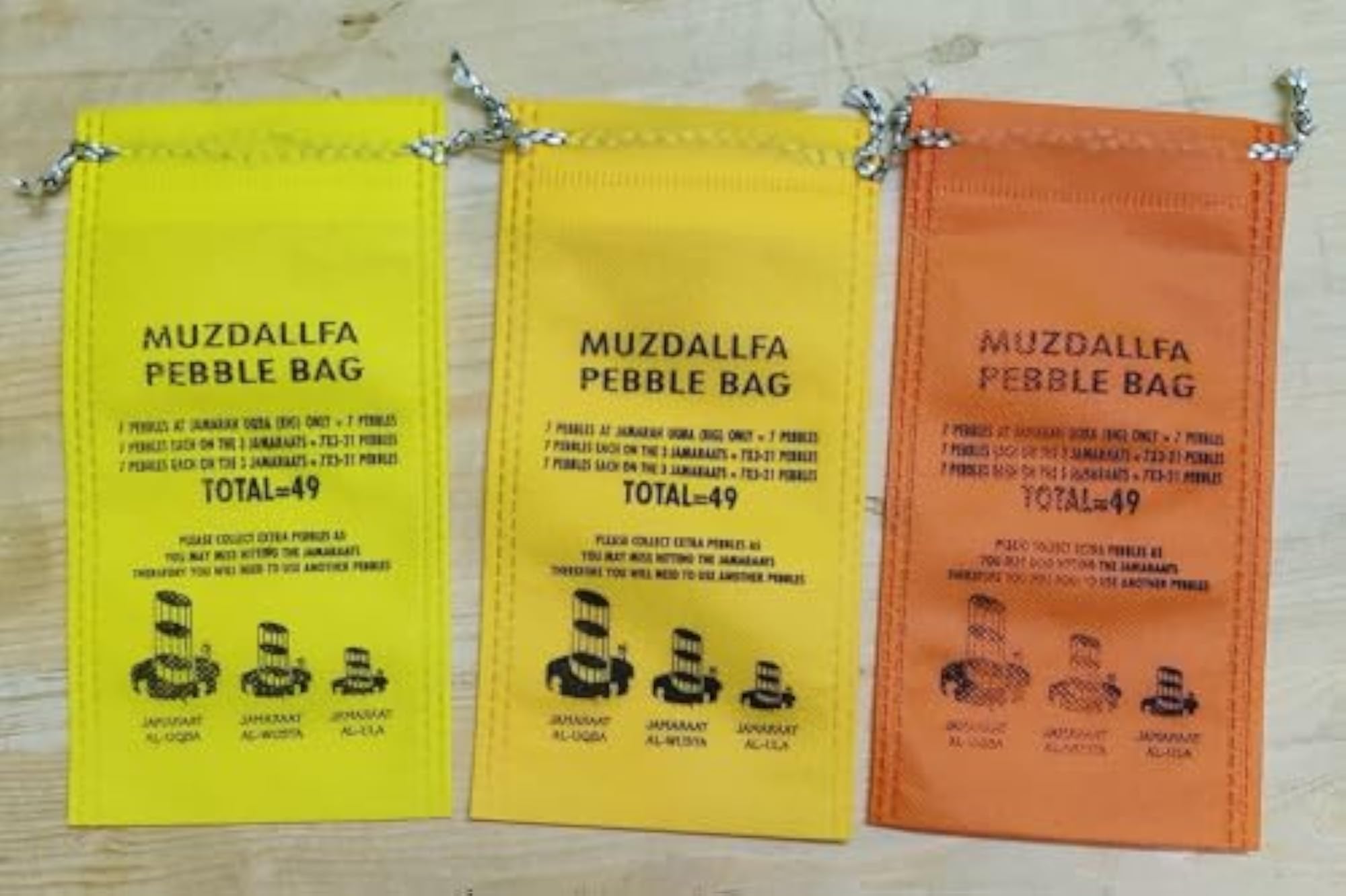 RBLISS CG Hajj Muzdalfa Durable Pebble Bag Pack of 10