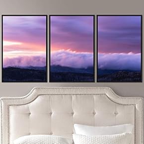 signwin 3 Piece Framed Canvas Wall Art Foggy...