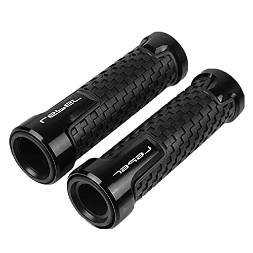 para Honda Rebel 500 Rebel500 Accesorios De Motocicleta 7/8 ''22mm Empuñaduras De Manillar Empuñadura(Black)