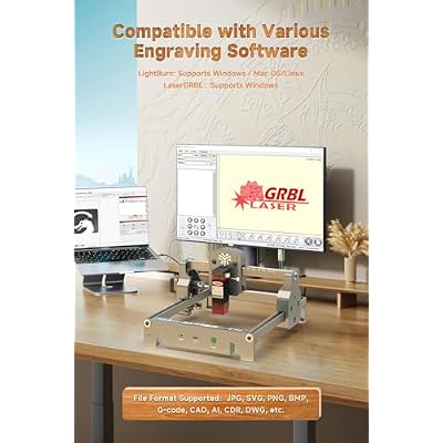 ACMER S1 Laser Engraver for Beginner Mini Laser Engraving Machine for Wood, Leather, Plastic, Laser Class4 (Silver, 2500mW)