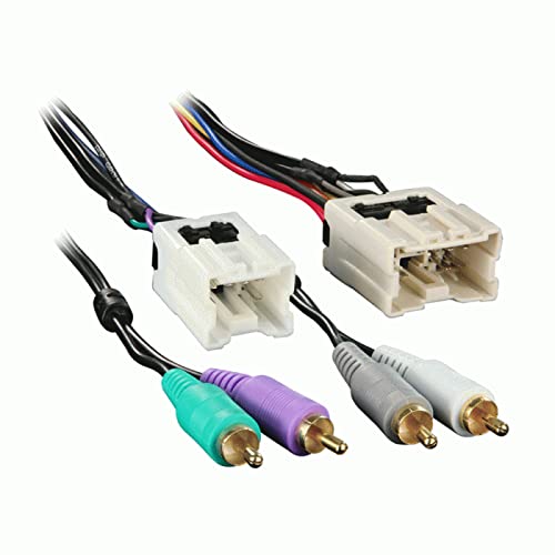 Single and Double DIN Car Stereo Radio Install Kit Package Compatible with Nissan Titan 2004, 2005, 2006, & 2007 with Factory Amplifier