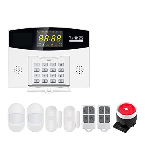Sistema de alarma de seguridad para el hogar, de alarma Tuya Smart 4G GSM, alarma antirrobo, 433MHZ, enlace inalámbrico de zona con cable a cámara IP con Sensor de movimiento para el hogar, el apartam
