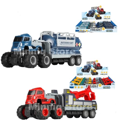 Image of Rescue & Water Truck 1:43 Metal Toys Alloy Diecast Truck Set Toy, Diecast Miniature Car Model Best Birthday Gift for Kids[Multicolor = Pack of 2 Truck]