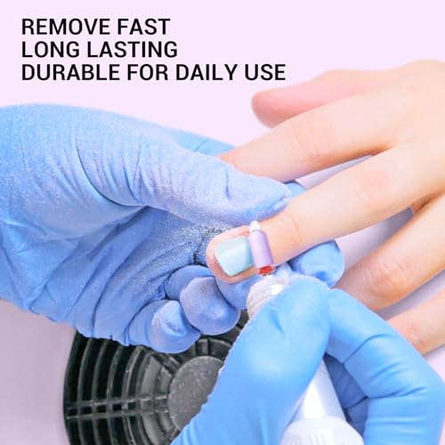Image of MelodySusie Ceramic Nail Drill Bit, 3 /32'' Smooth Round Top Large Barrel Bits, Suitable for Manicure Pedicure Cuticle Gel Polishing, Beginners Bits, Purple, Series Bit-S, Fine