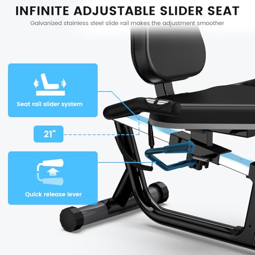 Recumbent Bike with High Back Support