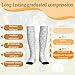 KWSAAHU Compression Socks for Women and Men 15-20 mmhg Blood Circulation Relieve Fatigue, Soft Breathable Fashion Socks, Suitable Daily Sports Running Travel for Nurse Doctor Teacher - Stars and Moon