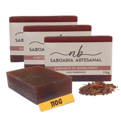 Kit 3 Sabonetes Íntimos com Melaleuca Antisséptico, Antibacterian...