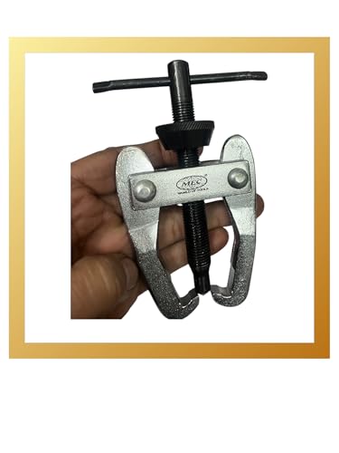 Image of MEC 2-Jaw Gear Bearing Puller - Removal Tool for Gears, Pulley, and Flywheel with Heavy Lock Nut and Spindle (4 inch (100mm))