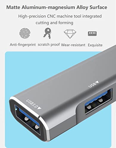 Image of XIKKART Type C to 3 Port USB HUB 3 in 1 USB C to USB 3.0 HUB Compatible for iMac Pro, MacBook Air, Mac Mini /Pro, Notebook PC and Other Type C Phones & Devices Type-C to USB 3.0 & 2 x USB 2.0