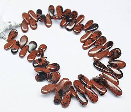 Perles en obsidienne rouge noir parfaites pour sublimer vos colliers faits main cet été