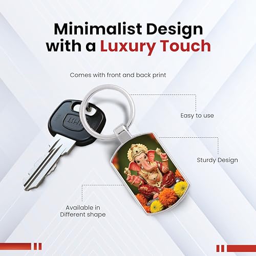 Image of Premium Printed Metal Keychain for Men & Women | High-Definition Artwork Print | Durable Key Ring for Car, Bike, Home & Office Keys | Stylish Decorative Key Holder Gift