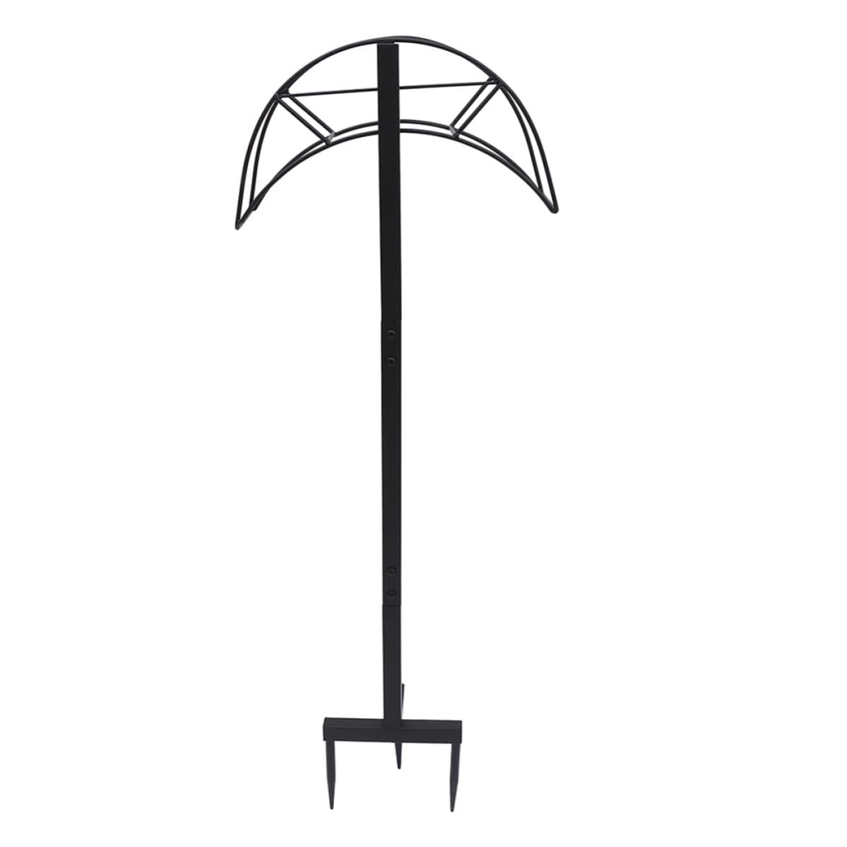 Freistehender Gartenschlauchhalter Schwarz aus Eisen