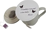 Topit Non-Silicone Tea and Coffee Cup Cover - Lid with Tea Bag Caddy - Mug Cover - Hot Cup Lids -...
