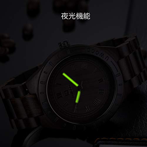 RORIOS『木製腕時計メンズクオーツウォッチ』