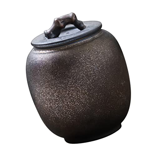 PRETYZOOM 1pezzi Barattolo Ceramica Vintage Per Caffè e Tè Contenitore Ermetico Per Cucina Design Elegante e Compatto Per Risparmio Spazio Facile Da Pulire e Duraturo