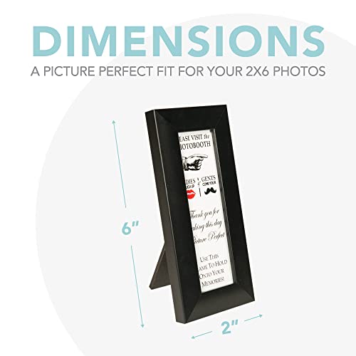Photo Booth Frames - Premium Black Designer Photo Booth Frame 2X6 #TOP2