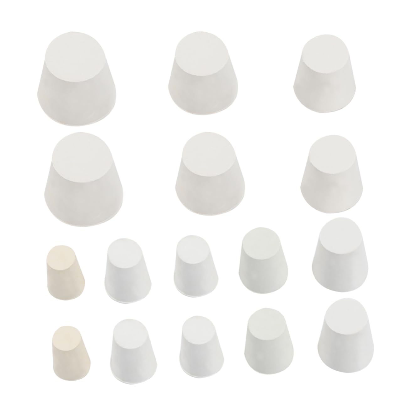 Cabilock Safe Secure Solid Rubber Tube Plugs 16pcs Airtight Sealing for Fermenter Lab