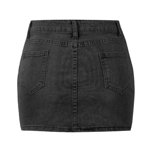 Womens Denim Skirts Jean High Waisted Casual Short Mini Skirt Summer Outfits Fashion Cute Clothes with Pockets4