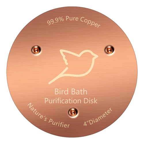 NNG 1 Pack Bird Bath Copper Disk,0.6mm Thick Reinforced...
