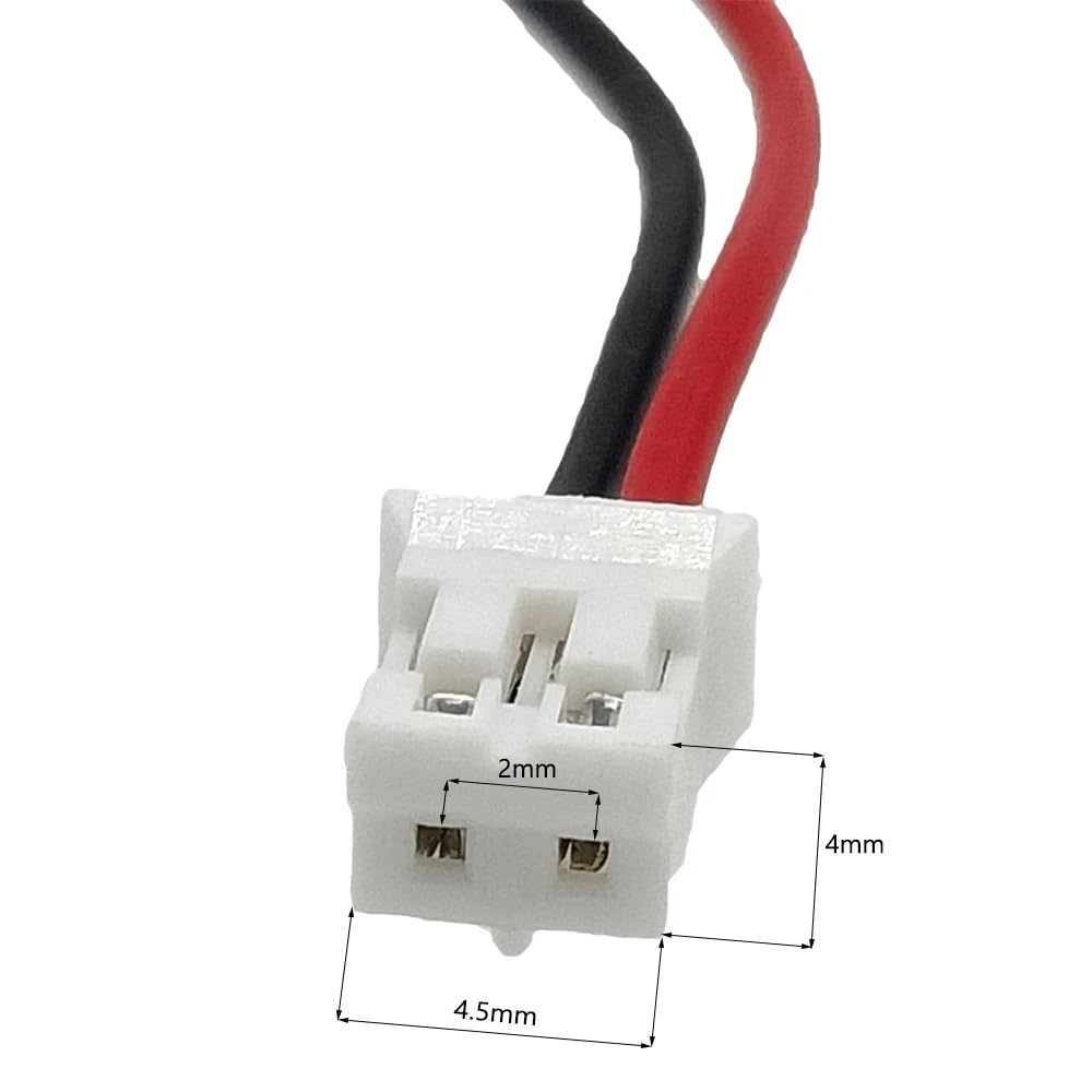 Herramientas 2/5/10/20 Piezas 3,7 V 300 mAh 601250 batería de Iones de polímero de Litio Compatible con Conector JST de 2,0 mm(20pcs with Connector)