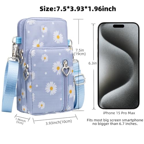 Image of JANKS Small Crossbody Bag for Women - Mini Phone Purses with Crossbody Strap and Wallet - Nylon Arm Bag