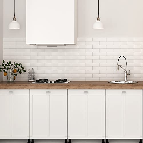 Image of Ravinte 32 Pack 2 inch Length Square Cabinet Pulls Brushed Nickel Stainless Steel Kitchen Drawer Pulls Cupboard Handles Cabinet Handles