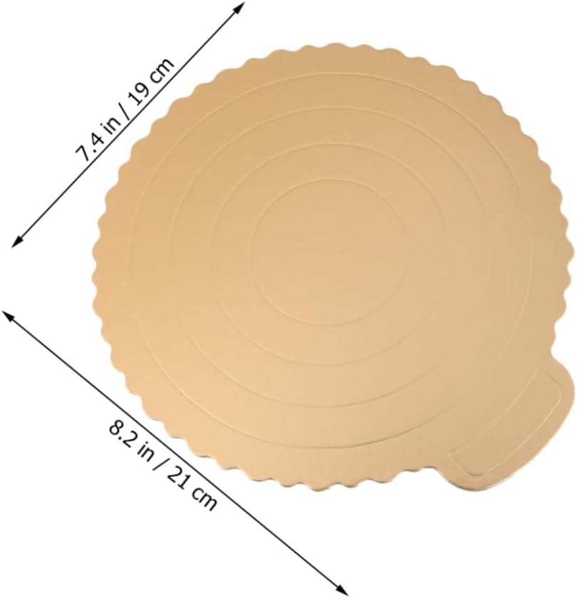 Garneck 20pcs Delicate Cake Base Spacer Round Cake Circle Trays Boards for Decor Display