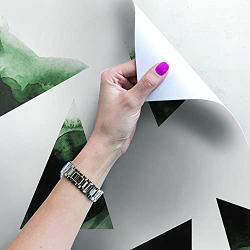 Papier peint auto-adhésif 250x250 cm mural Magic-Stick triangles sombres