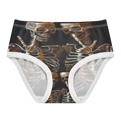 Funny Skeleton Victory Hand Toddler Girls's Underwear 2T 202b9055
