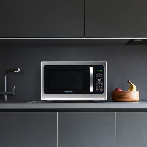 Farberware 1.2 Cu. Ft. Countertop Microwave Oven – 1000 Watts Power, Smart Sensor Auto Cook Settings, Defrost, Easy Clean and Child Safety Lock - Stainless by Farberware - Image 7