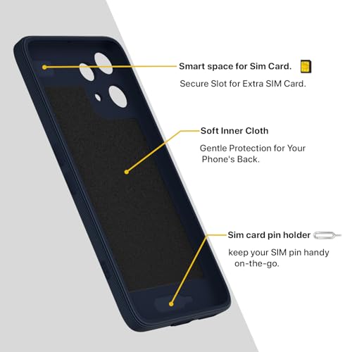 Image of Pikkme Back Cover for Nothing Phone 3a Lite 5G Soft Matte Silicone Mag-Safe Design (Mag-Safe Not Support) Camera Protection | Slim Fit Bumper Cover (Blue)