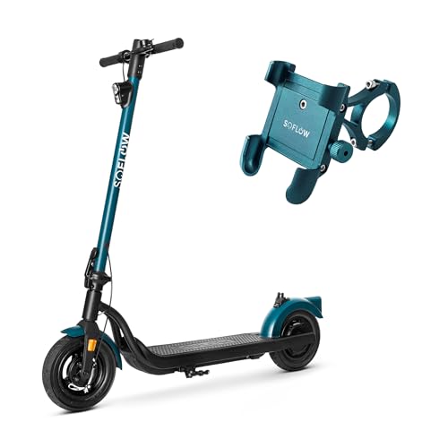 SoFlow - SO2 Air 3. Gen Faltbarer 10 E-Scooter + Handyhalterung mit Deutscher Straßenzulassung hohe Belastbarkeit bis 150kg Lange Reichweite 40km Höchstgeschwindigkeit 20 km/h