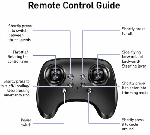 PRIMEX PRO Foam Remote Control Airplanes RC Plane for Kids Adults Beginners, RC Airplane Fighter Jet with Light, 360&deg; Flip Fighter Jet Toys, Stunt Roll, Airplane Toy Gifts for Boys Ages 6-18
