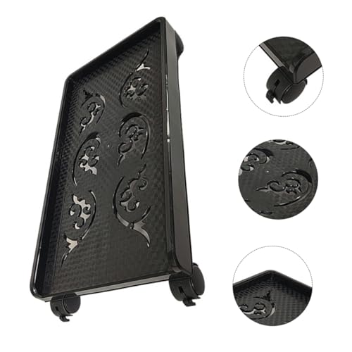 Soporte móvil para torre de computadora Uonlytech con ruedas giratorias y freno, estable y compacto para uso bajo escritorio o en pisos alfombrados miniatura 7