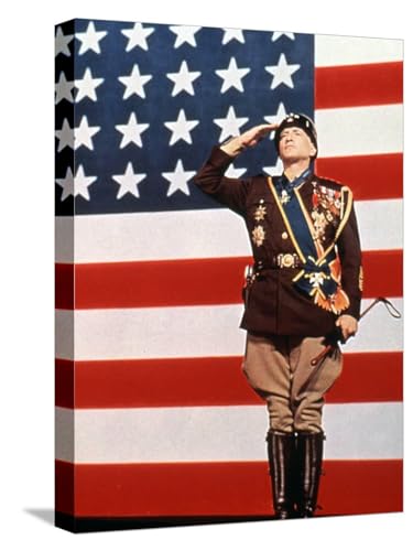 ART.COM Stretched Canvas Print Patton, George C. Scott, 1970, 12" x 16"