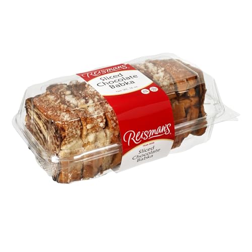 Reisman's Bakery Chocolate Babka Cake, Fresh Dessert, Nut-Free and Dairy-Free Chocolate Cake, OU Kosher-Certified Babka Bread, 1 lb, Pack of 1
