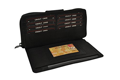 LB LEATHERBOSS Ladies Girls Wallet with Front Snap and Pull Out Checkbook Card Slots Money2