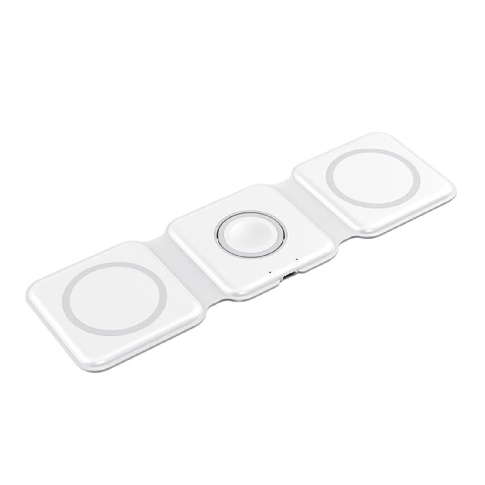 Składana bezprzewodowa ładowarka 100 W 3 w 1 do telefonu 15 14 13 12Pro Max iWatch szybka bezprzewodowa stacja dokująca do ładowania (biały bez kabla)