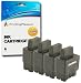 Produktbild 4 Tintenpatronen kompatibel zu LC900 LC950 für Brother DCP-110C 115C 117C 310C 310CN 315CN 340CW Fax-1840C 1940CN 2240C MFC-210C 215C 3240C 3340CN 410CN 425CN 5440CN 5840CN - Schwarz, hohe Kapazität