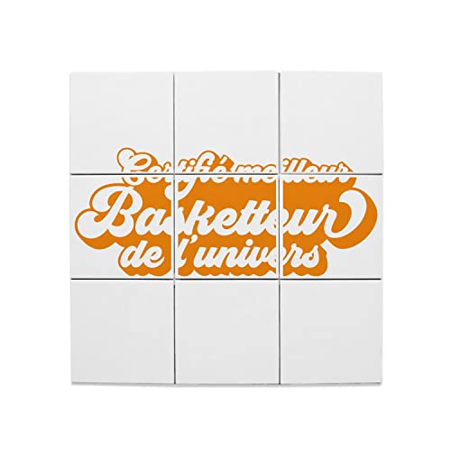 Carreaux Céramique Basketball pour Salon et Bureau Mural Sport MVP 60 x 60 cm