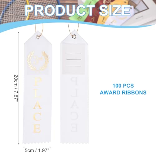 Rubans de récompense PATIKIL 100 pièces médaille 3ème place - 2