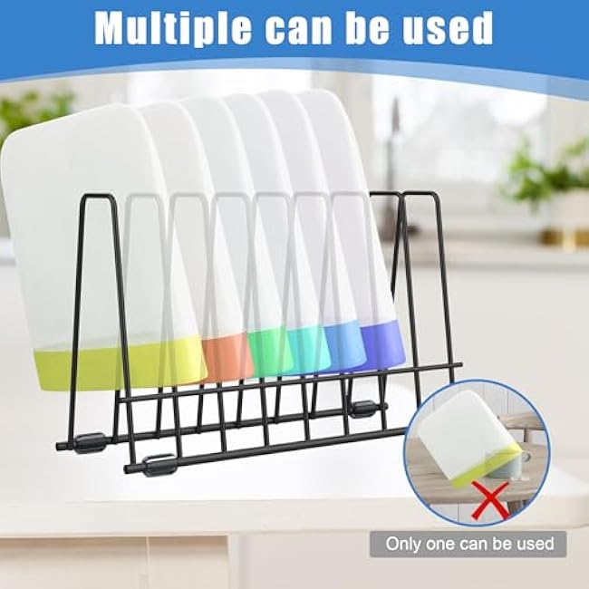 AKAZA 2 Pack Reusable Bags Drying Rack-Multiple Kitchen Storage Organizer for Plastic, Gallon, Snack, Sandwich Bags, Desktop Book Shelf, Dresser Storage Rack (Black)
